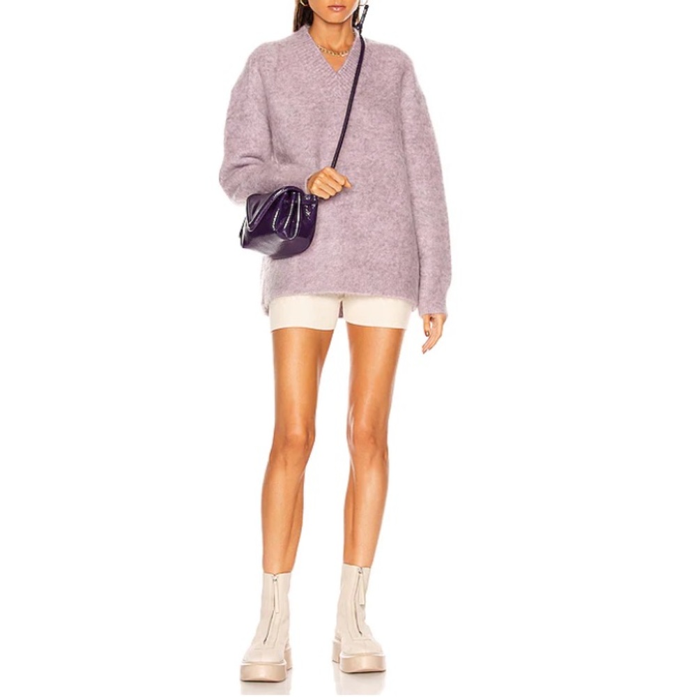 Acne Purple Mohair Sweater